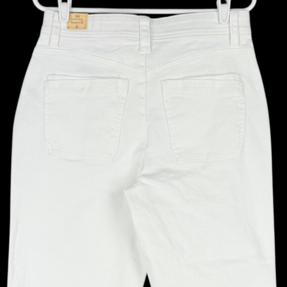 Democracy Women's Ab Technology Skyrise Booty Lift White Denim Pants Size 6 NWT - Picture 4 of 12